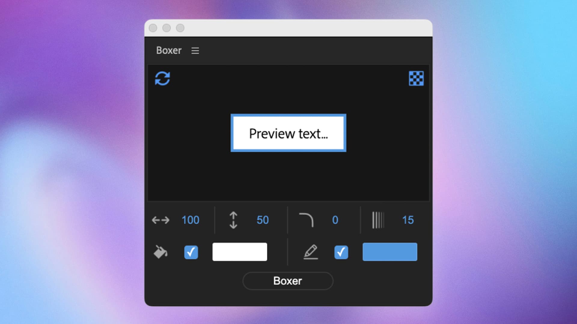 Boxer's digital UI.