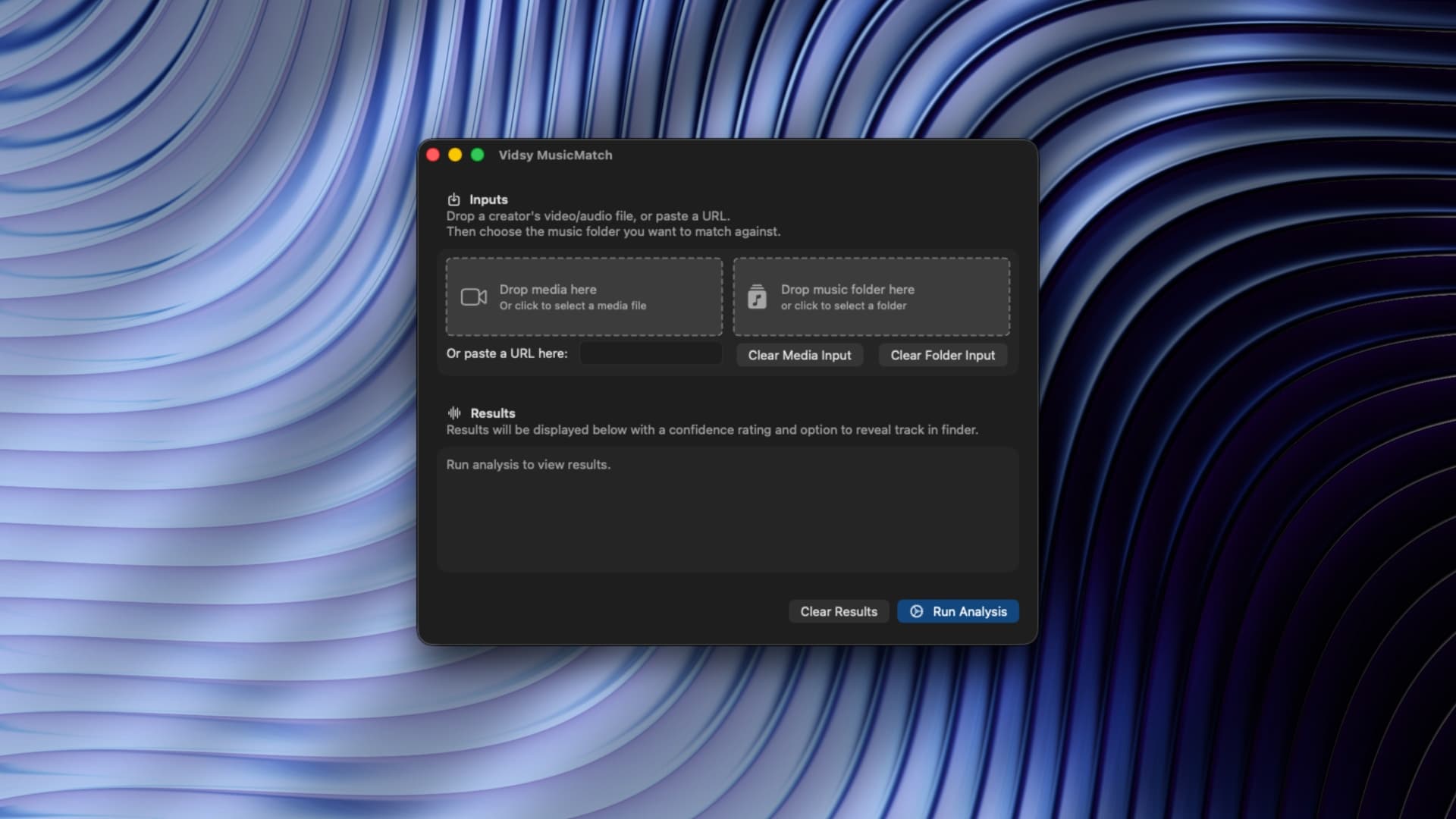 Vidsy MusicMatch UI